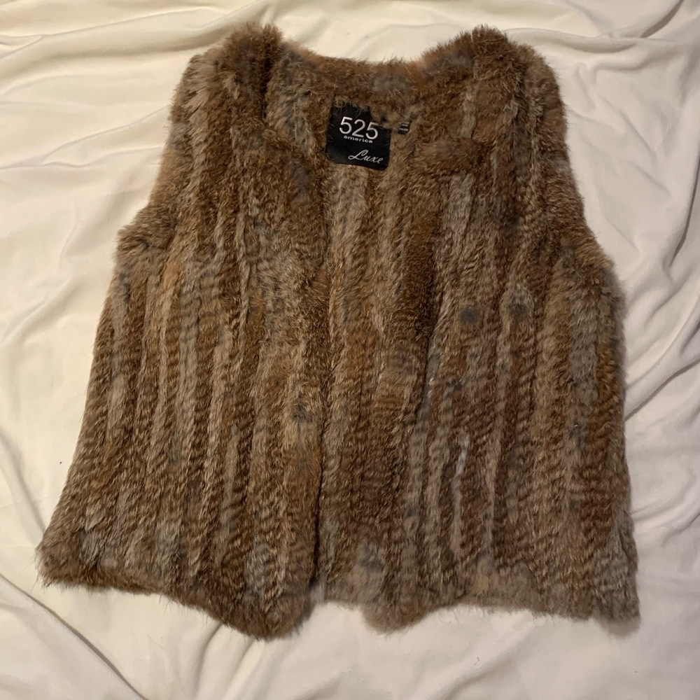 525 america faux fur vest